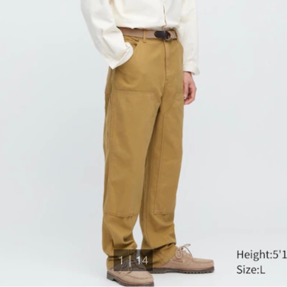 NWT UNIQLO ALL GENDER Utility Work Pant sz M 34